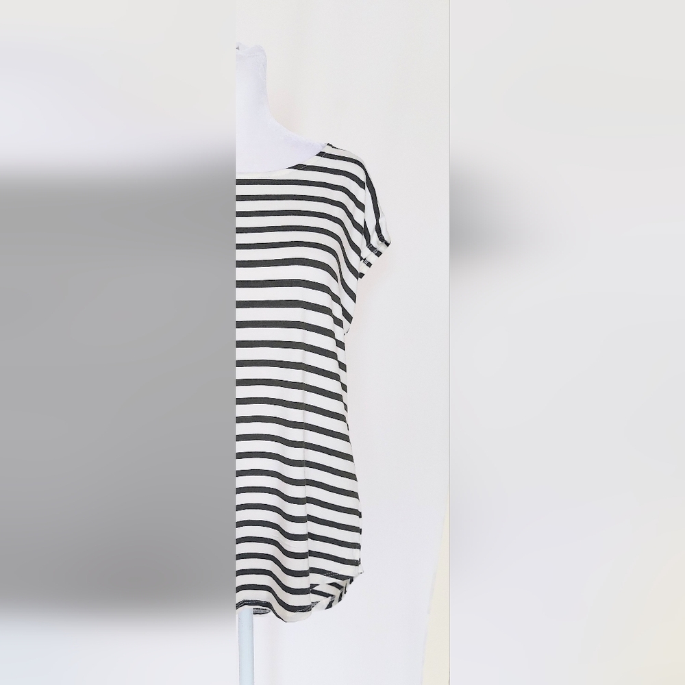 Green Envelope Los Angeles Short Sleeve Shirt Sz Large Green White Stripe NWT - Picture 3 of 10